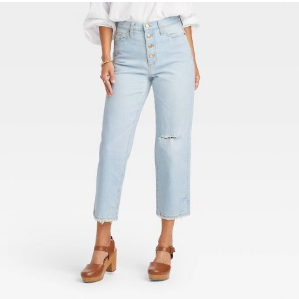 Women's High-Rise Vintage Straight Jeans